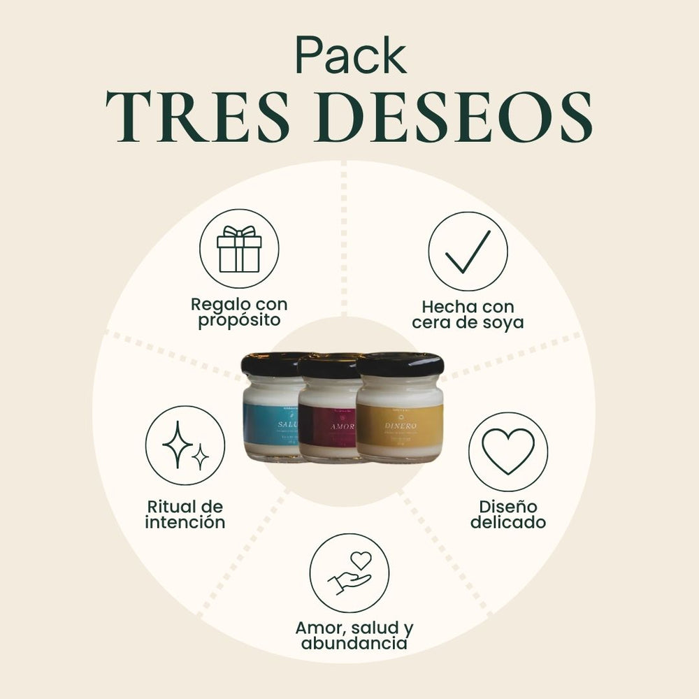 Pack Tres Deseos — Salud, Dinero y Amor