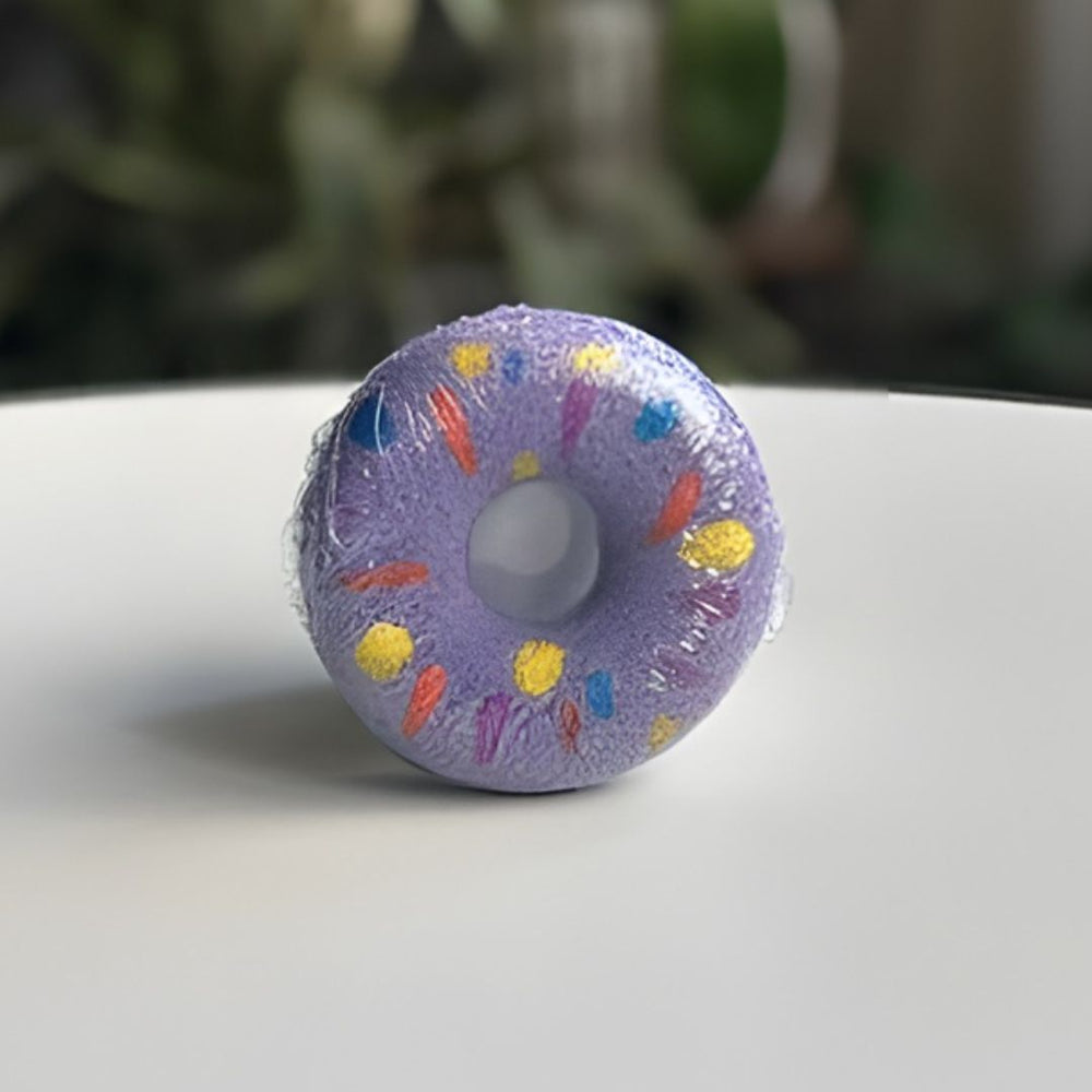 Bombas de tina de botanica lab con forma de donut con efecto relajante