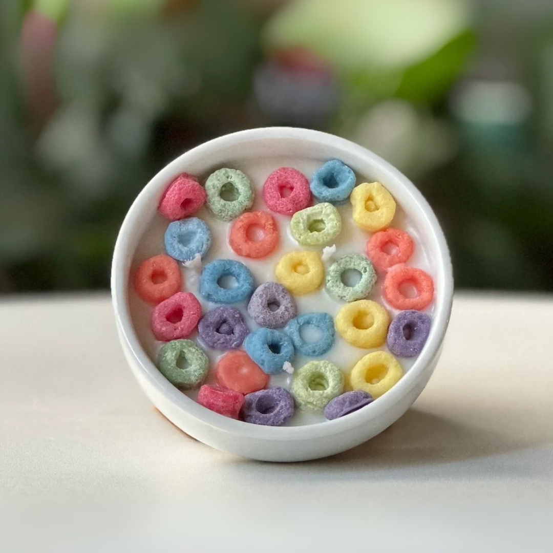 Vela Cereal / Froot Loops – Diversión y Color en una vela