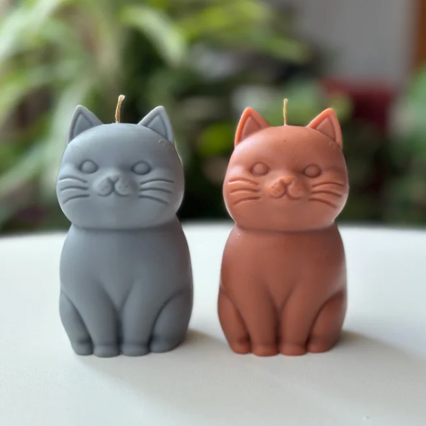 Vela Gato Sentado – Para Amantes de los Gatos
