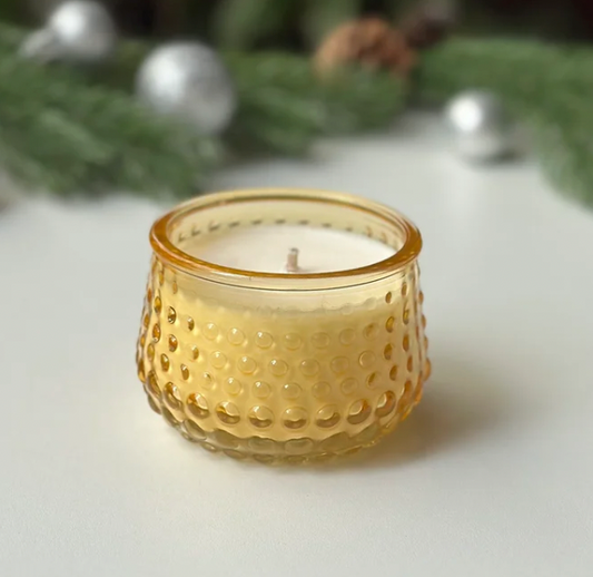 Vela Cristal Amarilla – Luz y Elegancia en tu Espacio