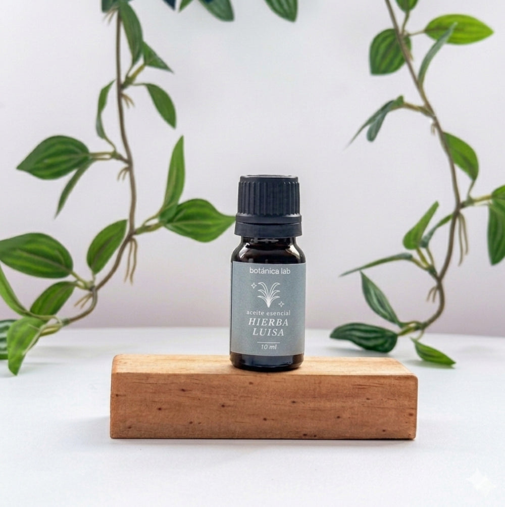 Aceite esencial de hierba luisa Botánica Lab 10 ml para claridad mental, equilibrio y aromaterapia