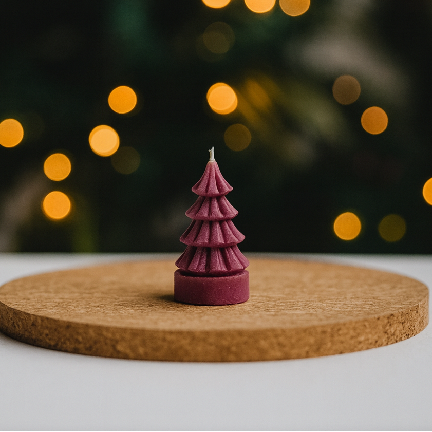 Mini Arbolito Navideño – Vela de Soya