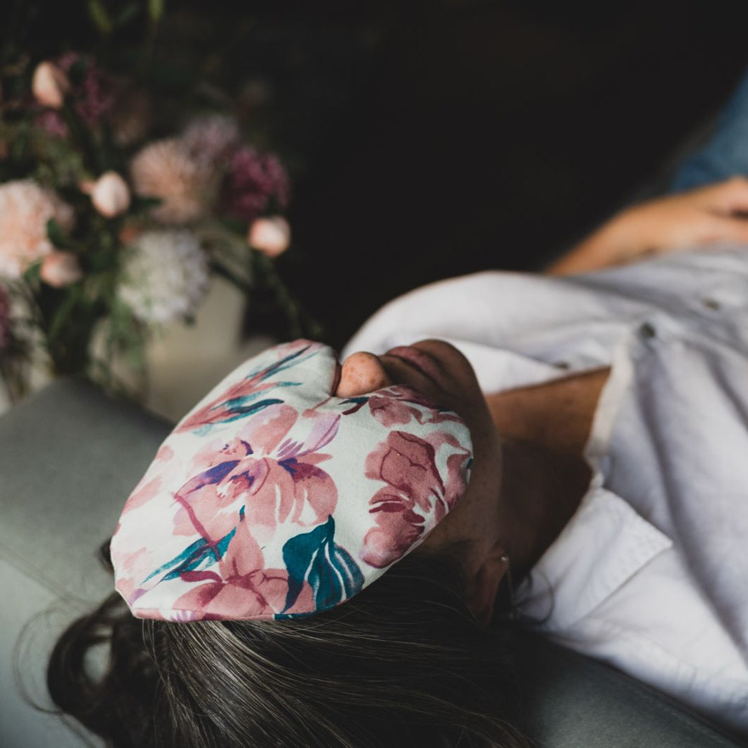 Corazón Relajante para Ojos – Almohadilla con Semillas de Linaza
