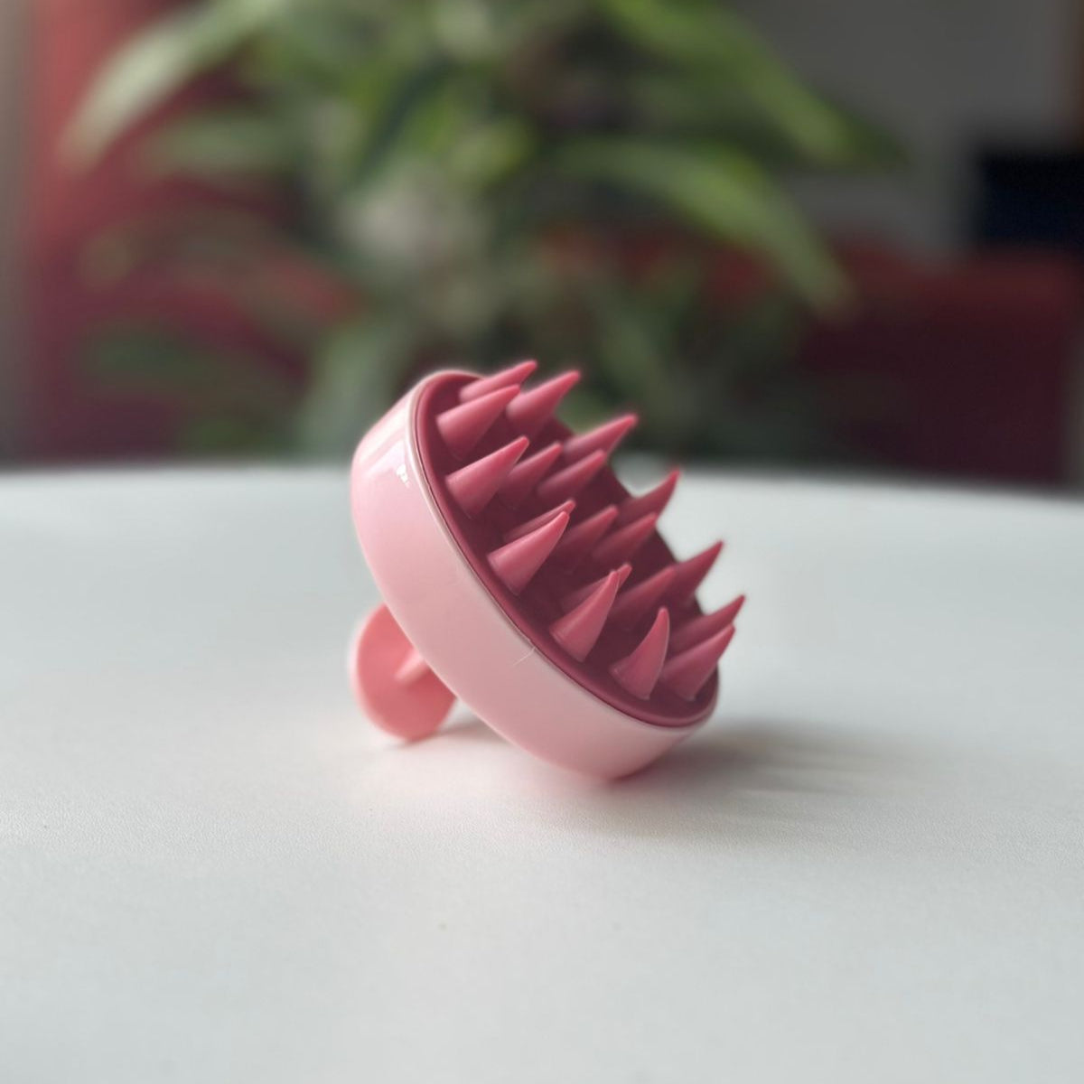 Masajeador de cuero cabelludo de silicona para estimular el crecimiento del cabello y aplicar shampoo