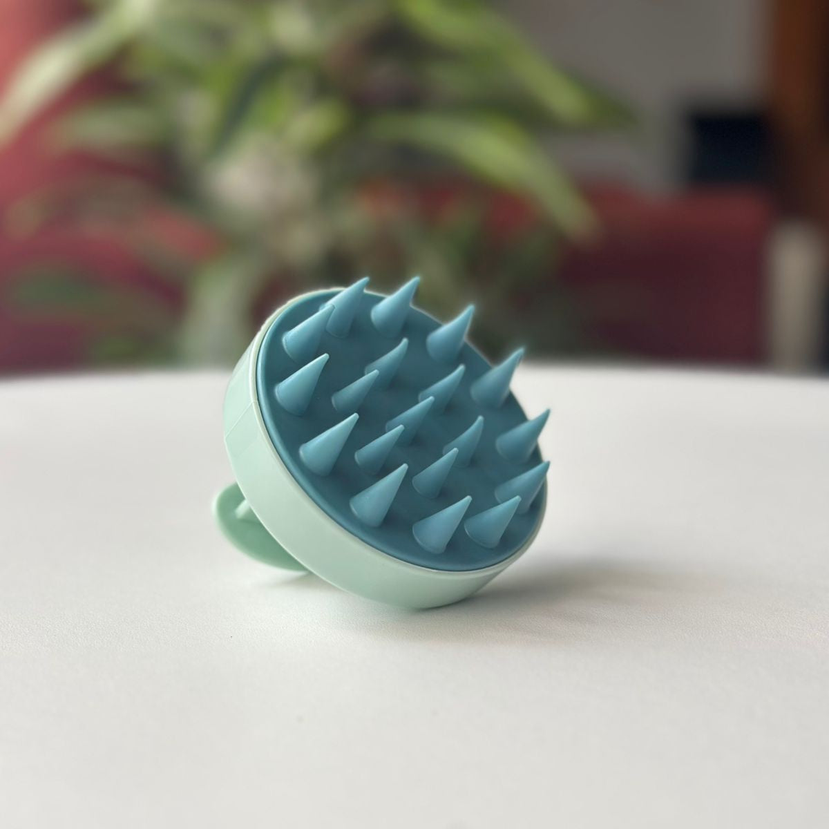 Masajeador de cuero cabelludo de silicona para estimular el crecimiento del cabello y aplicar shampoo