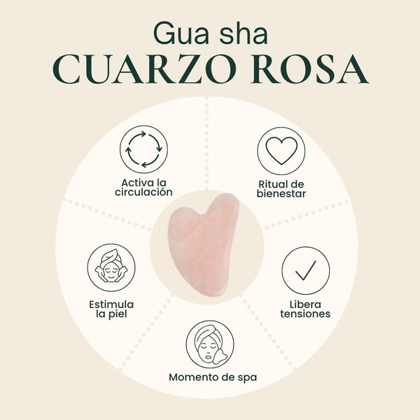 Gua sha Cuarzo Rosa