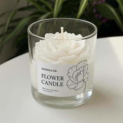 Vela Flower Candle – Elegancia Floral en Cada Rincón