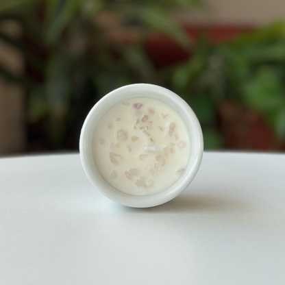 Vela Amor con Cuarzo Rosa | Potencia el Amor Propio y las Relaciones