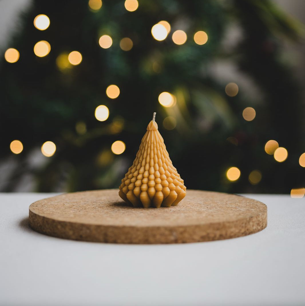 Árbol de navidad redondeado mediano - Vela de Soya