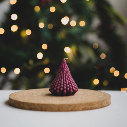 Árbol de navidad redondeado mediano - Vela de Soya