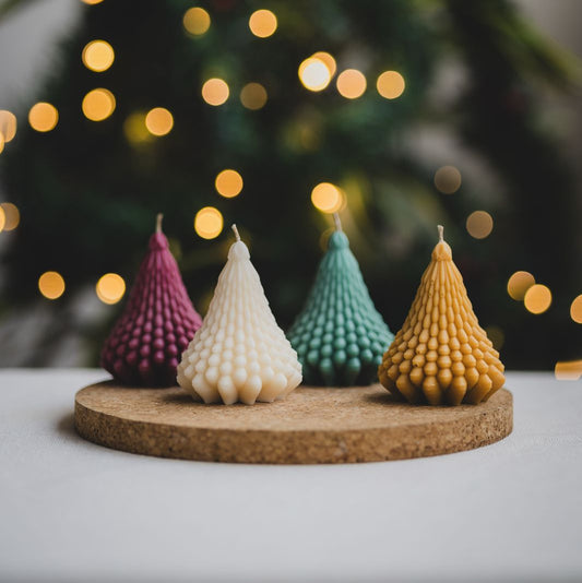 Árbol de navidad redondeado mediano - Vela de Soya