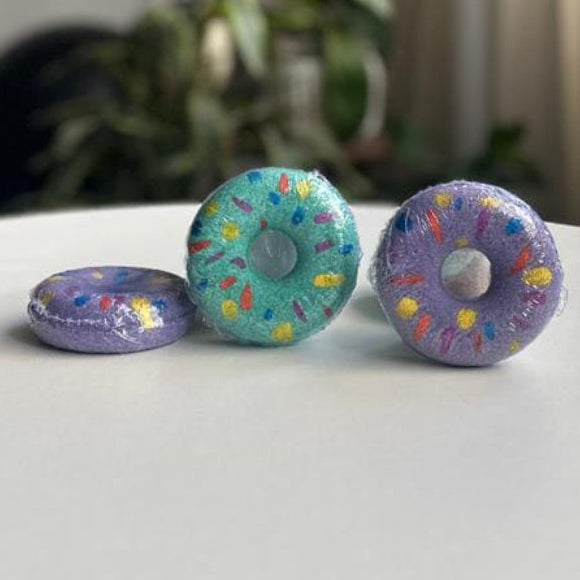 Bombas de tina de botanica lab con forma de donut con efecto relajante 