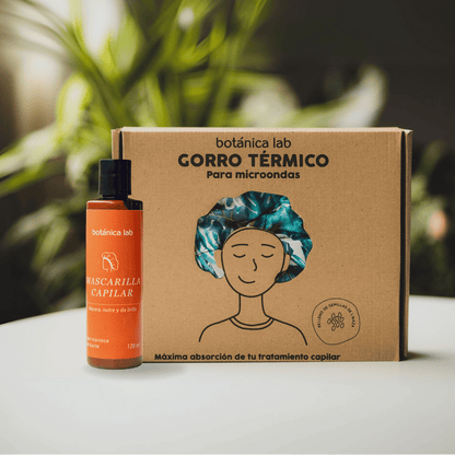Melena Radiante | Gorro Térmico + Mascarilla Capilar – Botánica Lab