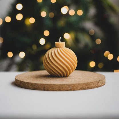Esfera Navideña - Vela de Soya