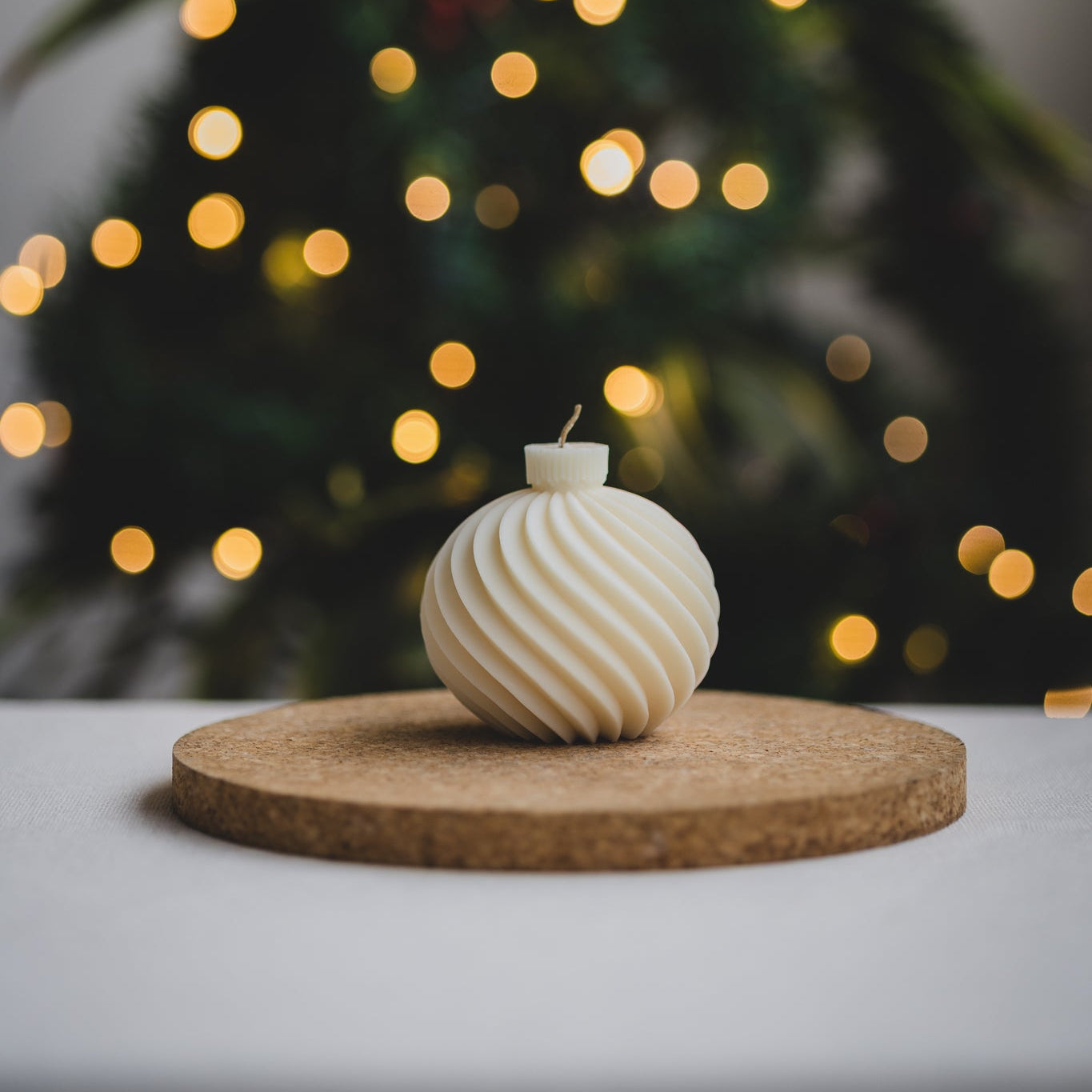 Esfera Navideña - Vela de Soya