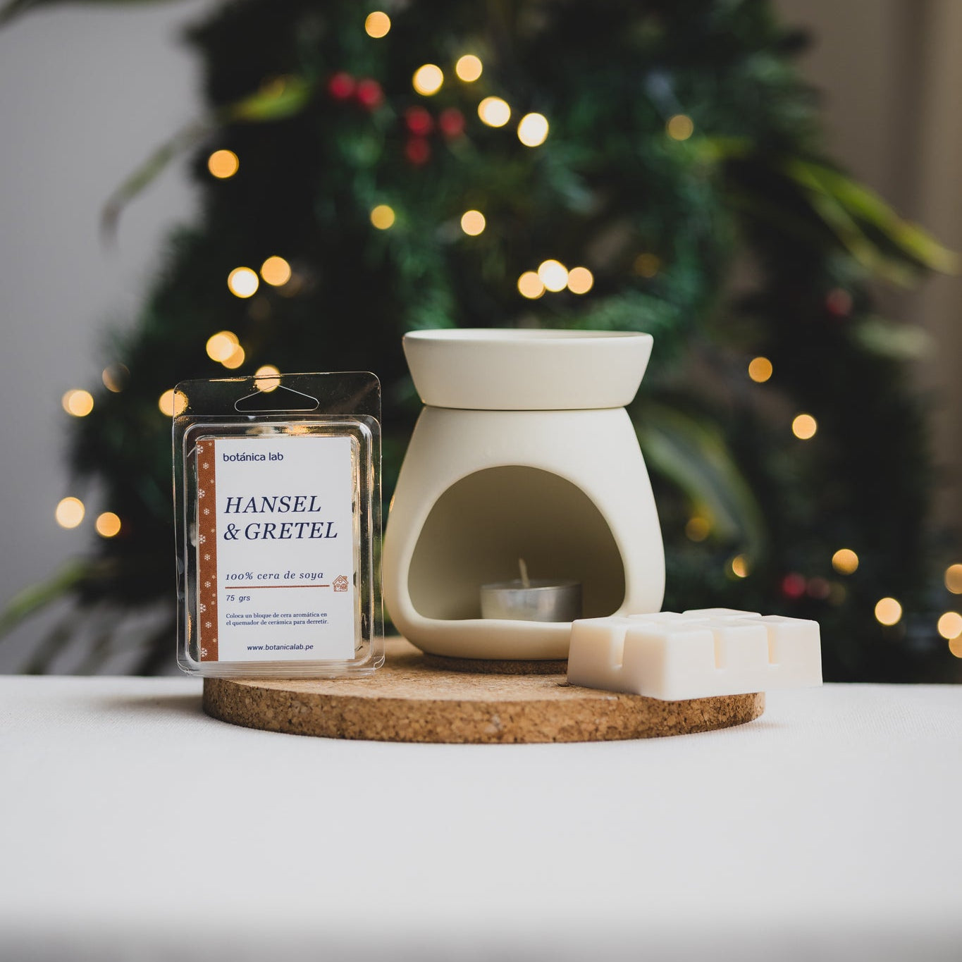 Quemador de Cerámica + Ceras Aromáticas – Ritual de Aromaterapia en Casa