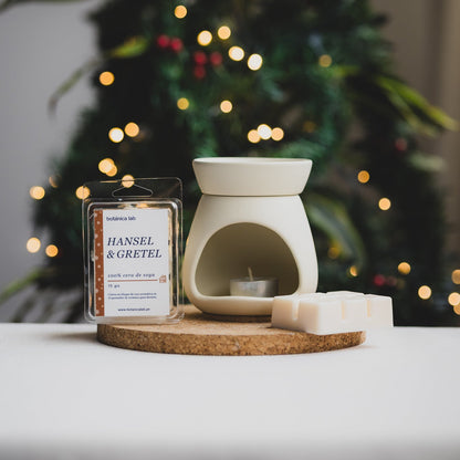 Quemador de Cerámica + Ceras Aromáticas – Ritual de Aromaterapia en Casa