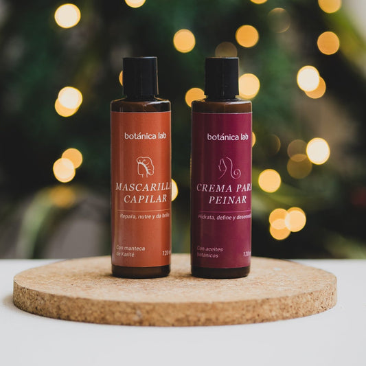 Dúo Capilar Botánico – Mascarilla y Crema para Peinar | Hidratación y Control del Frizz