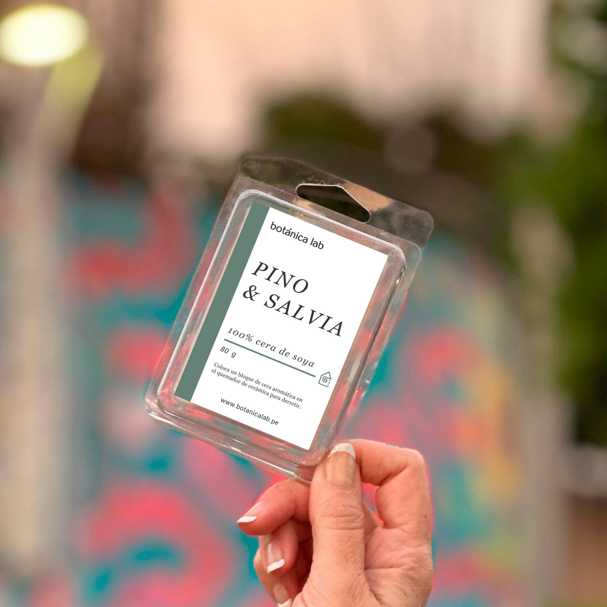 Quemador de cerámica con ceras aromáticas – Set completo para aromaterapia. Incluye quemador con base de corcho, 4 ceras de soya y vela tealight. Ideal para ambientar espacios.