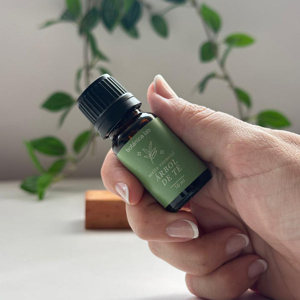 Aceite esencial de árbol de té Botánica Lab 10 ml para purificar la piel, cuero cabelludo y aromaterapia