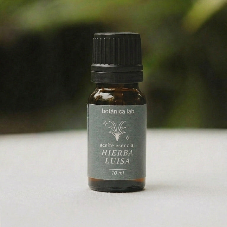 Aceite esencial de hierba luisa Botánica Lab 10 ml para claridad mental, equilibrio y aromaterapia