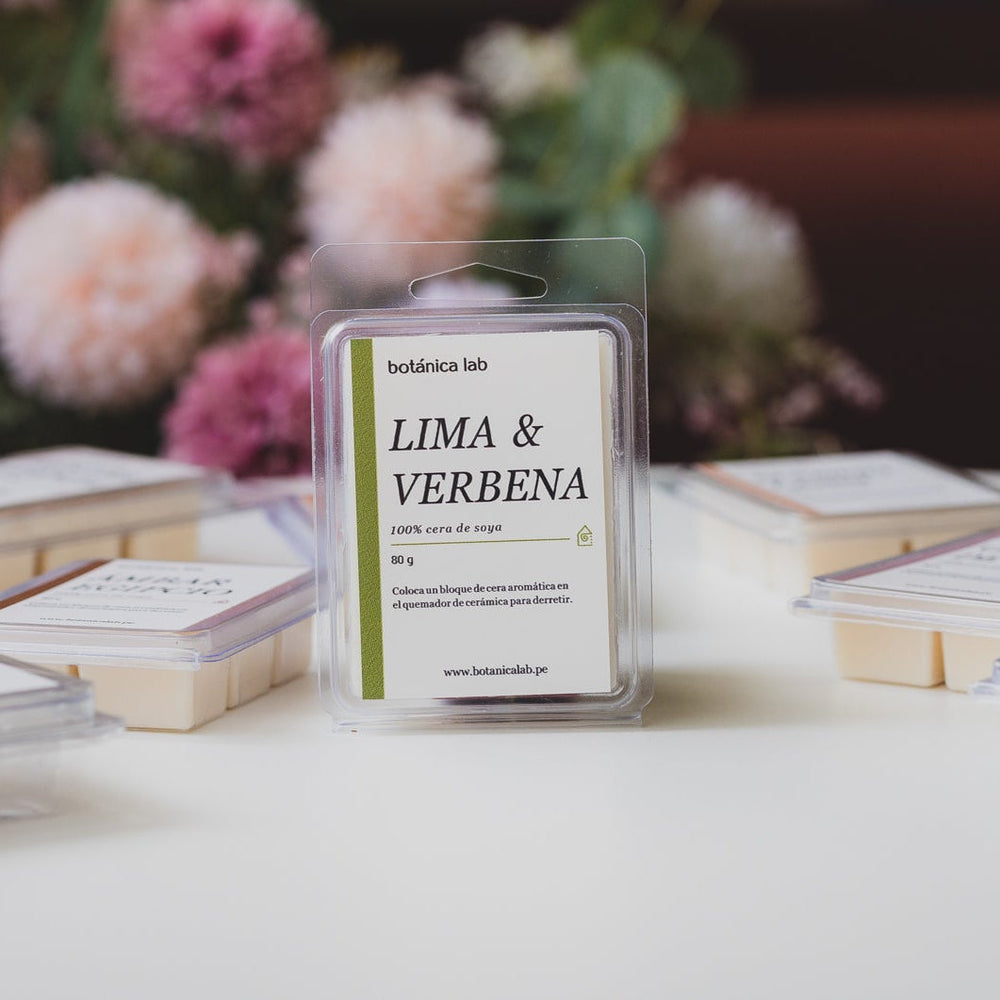 Disfruta de la aromaterapia en casa con nuestras ceras aromáticas para quemador. Hechas con cera de soya, transforman tu espacio.