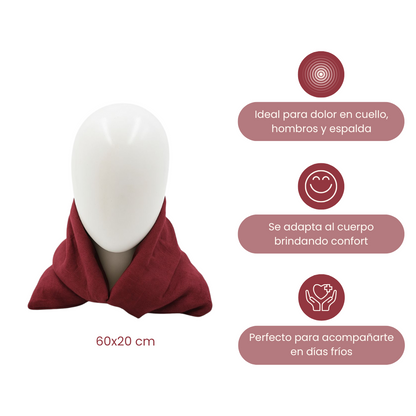 Cojín de semillas grande para aliviar dolores musculares y articulares, ideal para cuello y espalda