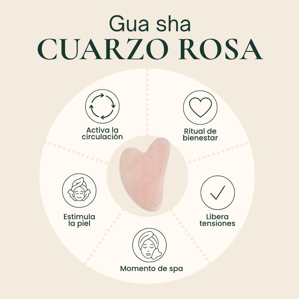 Gua Sha de Cuarzo Rosa Facial – foto 2