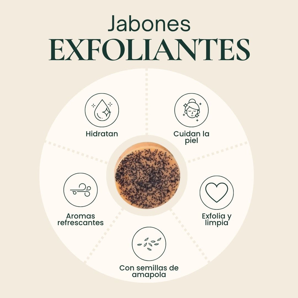 Jabón Exfoliante con Semillas de Amapola – foto 3