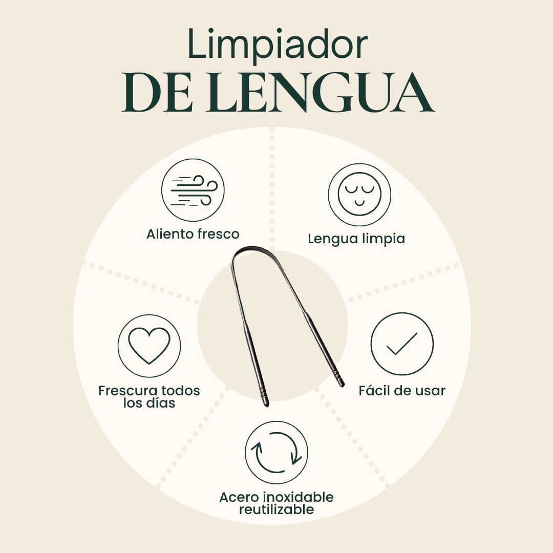 Limpiador de Lengua de Acero Inoxidable