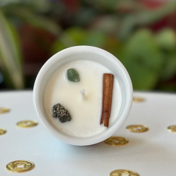 Vela de la Abundancia con Pirita y Canela – Botánica Lab